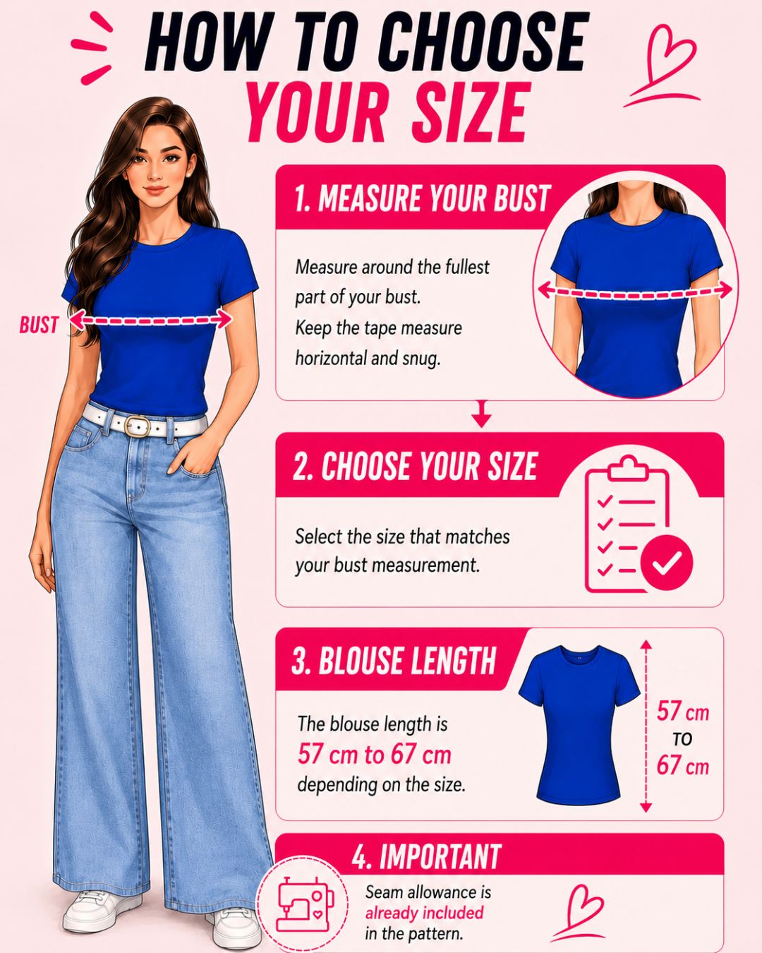 Basic Round Neck Top Sewing Pattern