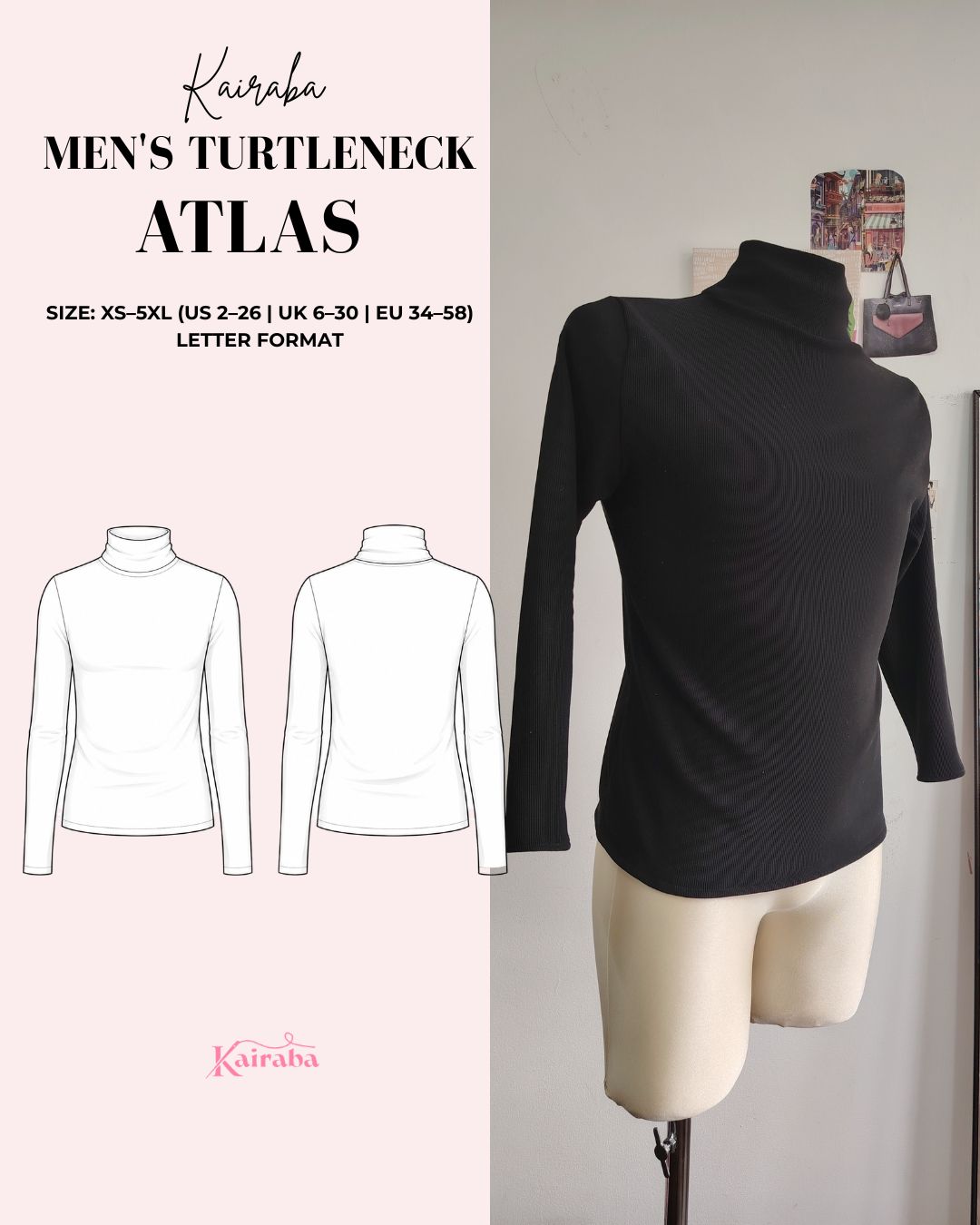 Men's Turtleneck Sewing Pattern Atlas