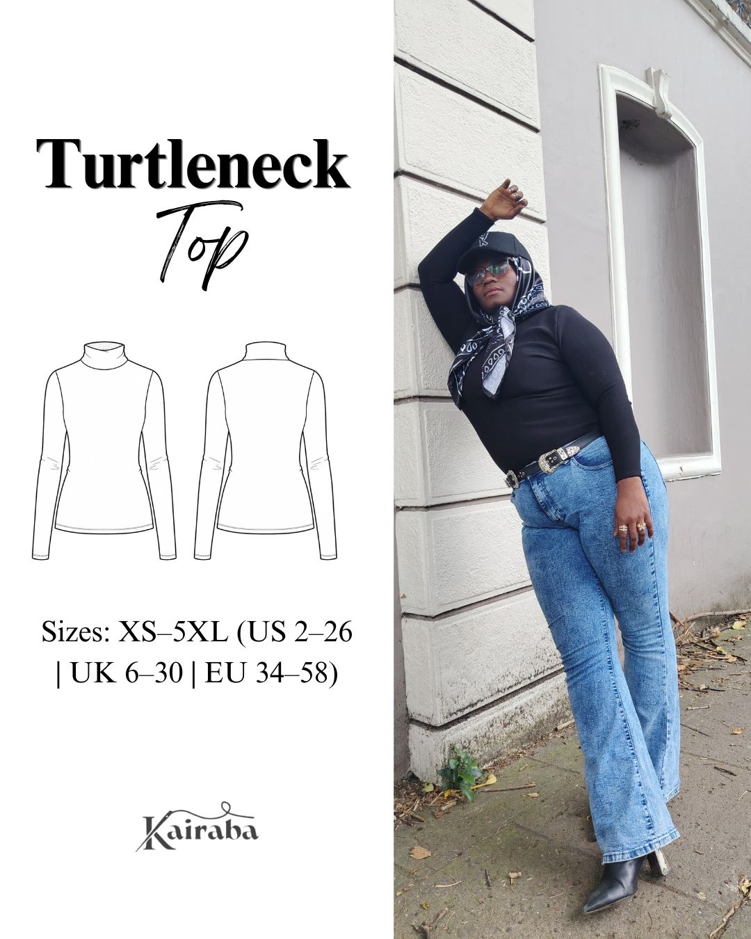 Turtleneck Top Sewing Pattern