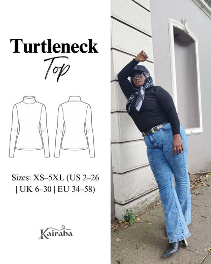 Turtleneck Top Sewing Pattern