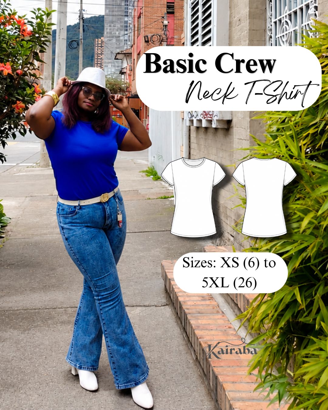 Basic Round Neck Top Sewing Pattern